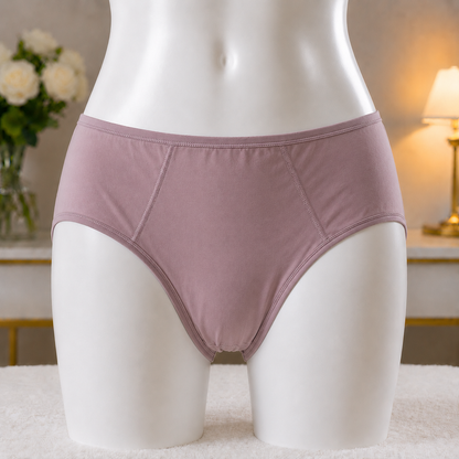 Women's Classic  Mauve High-Waist Panty – Comfortable Everyday Essential"