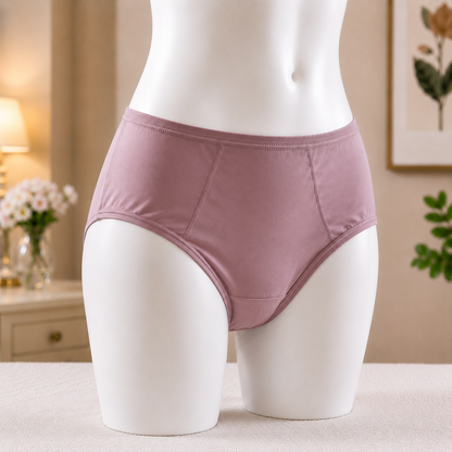 Women's Classic  Mauve High-Waist Panty – Comfortable Everyday Essential"