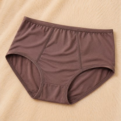 Women's Classic Mocha Brown: High-Waist Panty – Comfortable Everyday Essential"