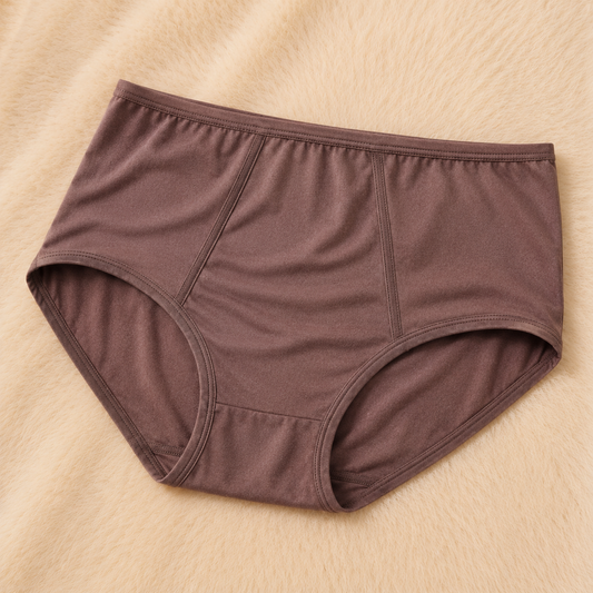 Women's Classic Mocha Brown: High-Waist Panty – Comfortable Everyday Essential"