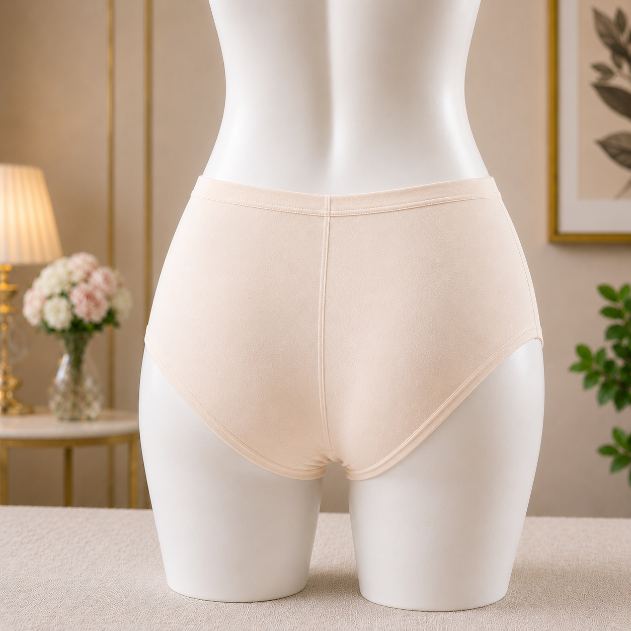Floral Detailing light skin  Panty – Soft & Breathable Everyday Underwear"