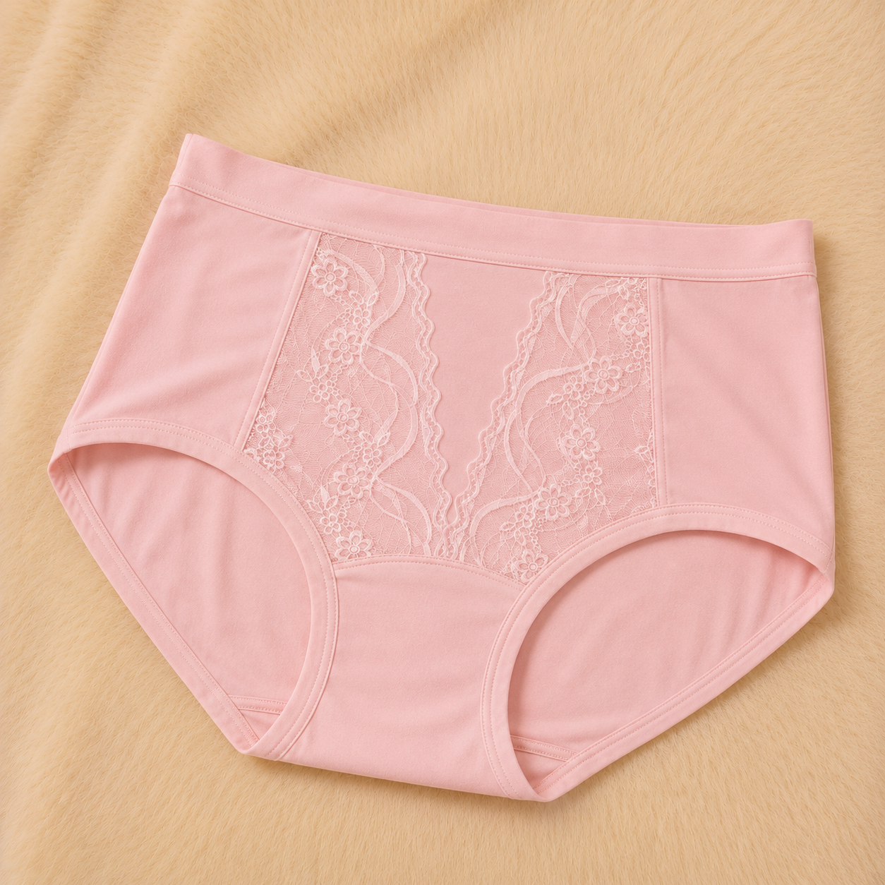 Floral Detailing Dark pink  Panty – Soft & Breathable Everyday Underwear"