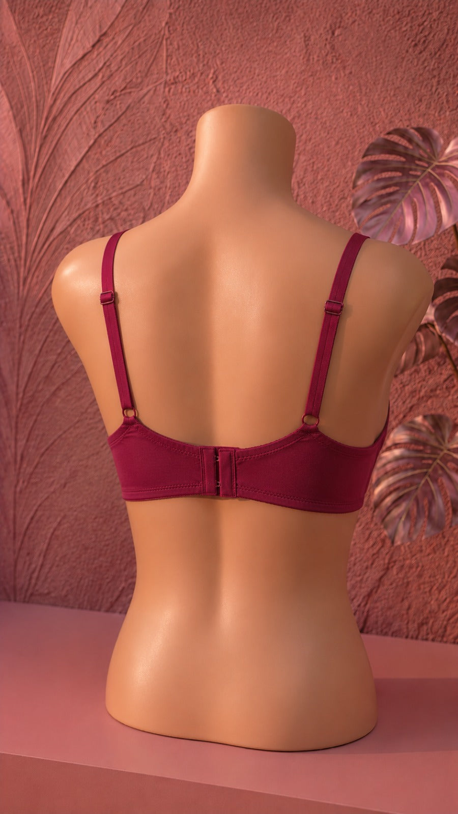 Elegant red  Embroidered Everyday Comfort Bra